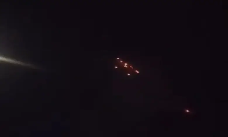 Srinagar airport drone threat. India intercepts attacks on key installations after Pakistan retaliation. Blackouts reported.