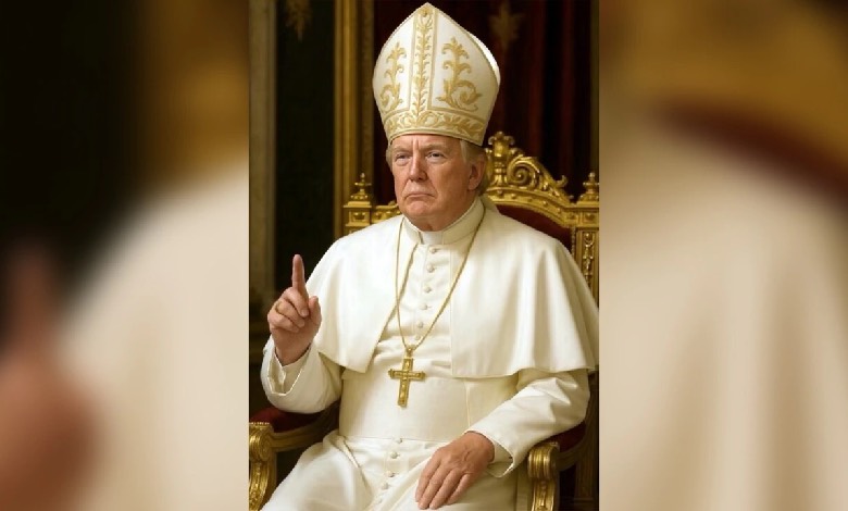 Trump's AI Pope image goes viral. Vatican conclave nears, cardinals vie for leadership.