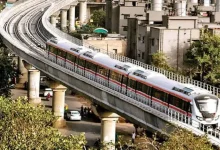 Ahmedabad Metro train on Shahpur–Old High Court route resumes service after theft-related suspension and cable repair.