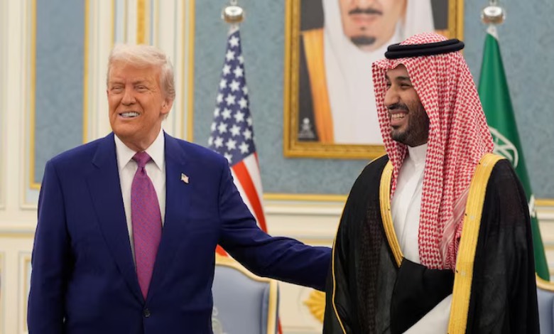 Trump Gulf tour. AI, oil deals, regional strategy. Israel excluded. High-stakes diplomacy in Saudi Arabia, UAE, Qatar.