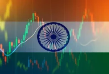 "Illustration of India's economic growth chart surpassing China, US, and EU with UN report data highlights."