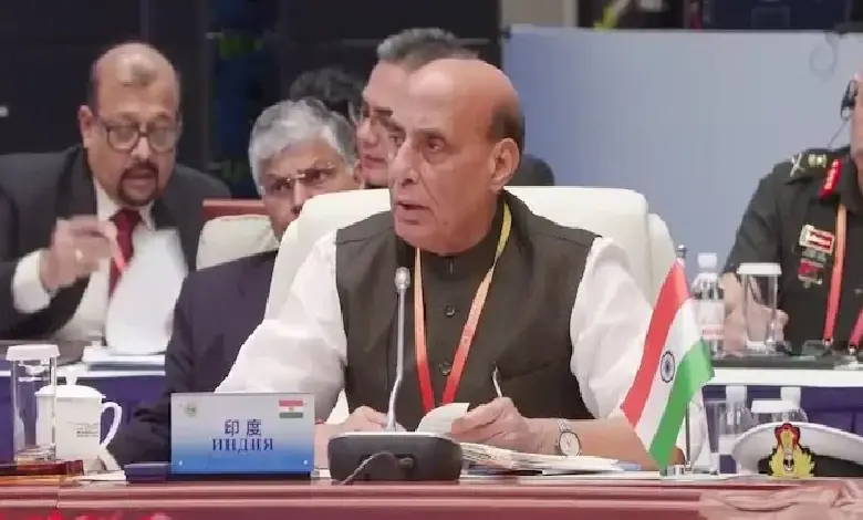 Defence Minister Rajnath Singh on Thursday slammed member state Pakistan for perpetrating cross-border terrorism at the Shanghai Cooperation Organisation (SCO) Defence Ministers' Meeting in China.