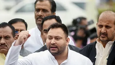 Rashtriya Janata Dal (RJD) leader Tejashwi Prasad Yadav had a miraculous escape when a truck ploughed into his convoy under Goraul police station limits in Vaishali district.