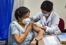 vaccine shot being administered