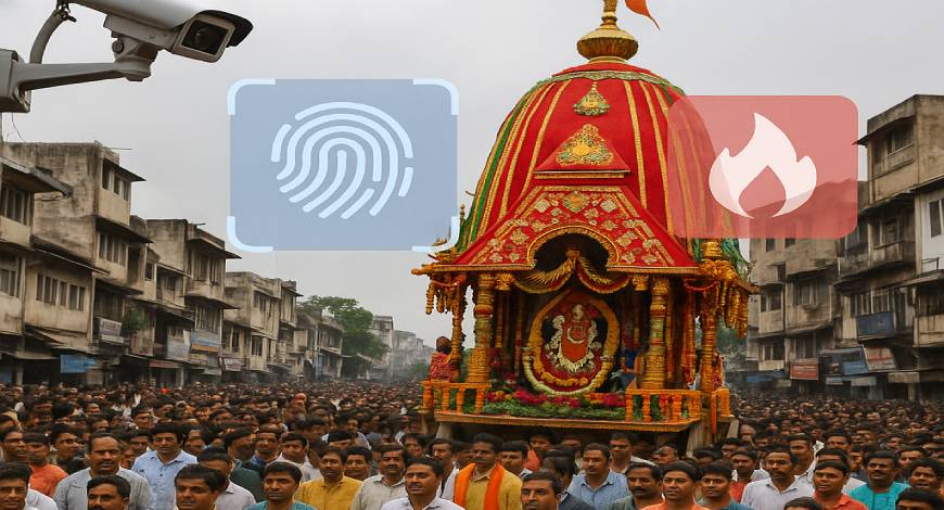 Ahmedabad Jagannath Rath Yatra Deploys AI as "Security Shield": First-Ever Use for Crowd Control and Fire Alerts