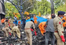 Rescue teams at Air India Boeing 787 crash site as officials launch investigation and secure evidence from the wreckage.