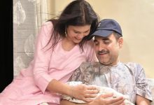 ‘Bade Papa’ Pankaj Tripathi cradles Paritosh Tripathi’s baby as wife Mridula joins in joy. See pic