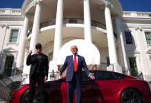 Trump Dismisses Elon's Car Rumors: "No Sale" For Red Tesla, May "Move It Around"