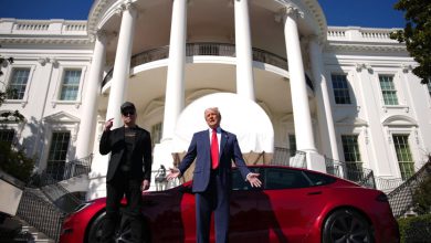 Trump Dismisses Elon's Car Rumors: "No Sale" For Red Tesla, May "Move It Around"