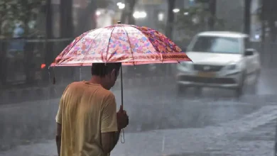 Flooded streets and heavy rainfall in Gujarat as monsoon intensifies; IMD issues alerts for multiple districts.