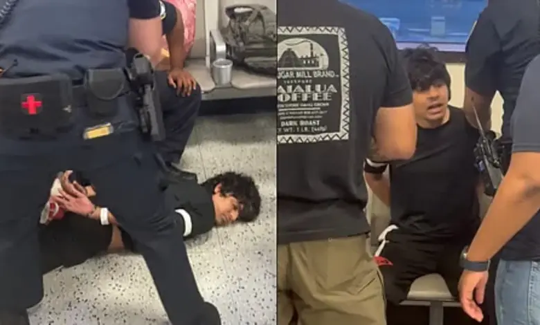 Indian Man Handcuffed, pinned to floor at US airport, India Embassy responds