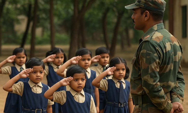 Students to Get Military Training from Class 1 in Maharashtra