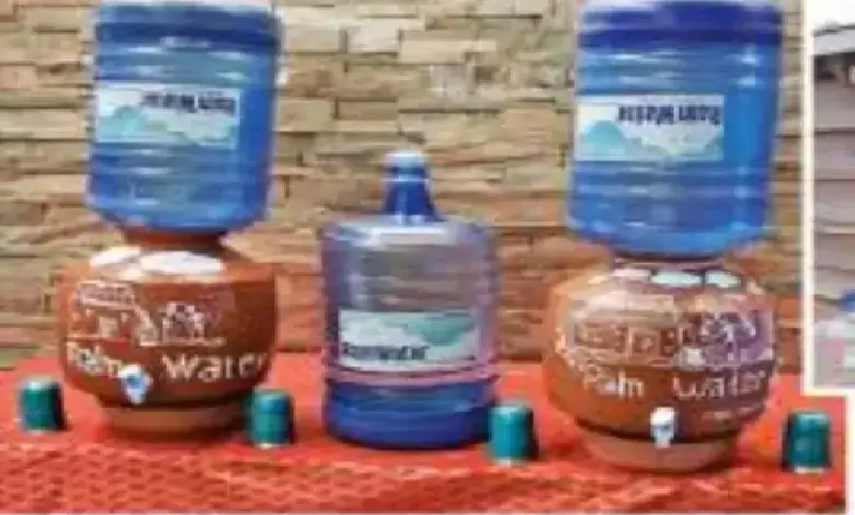 Rahul Kacha’s rainwater purification tanks supplying clean drinking water to homes in Surat, promoting health and sustainability.