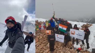 Surat Youth Conquer 20,050-Foot Peak, Hoist Tricolor to Promote 'No Drugs Campaign'