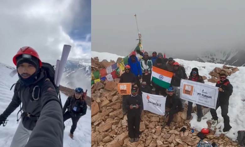 Surat Youth Conquer 20,050-Foot Peak, Hoist Tricolor to Promote 'No Drugs Campaign'