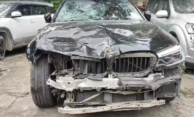 A five-year-old girl was killed and two others critically injured after a speeding BMW car crashed into a scooter in Noida's Sector 30 on Saturday night.