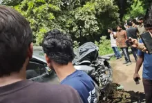 A serious accident has come to light in the Randesan area of Gandhinagar.