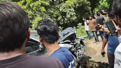 A serious accident has come to light in the Randesan area of Gandhinagar.