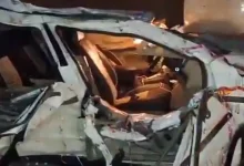 Eight members of a family died after a Bolero SUV carrying a wedding party crashed into a wall of a college in Uttar Pradesh's Sambhal district on Friday.