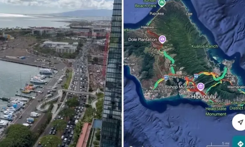 Chaos on Hawaiian Roads as Tsunami Warning Sparks Mass Evacuation