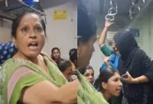 A language dispute over a seat in a Mumbai local train escalated into a full-blown Marathi versus Hindi argument, with one woman telling others to speak Marathi or get out.