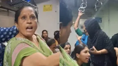 A language dispute over a seat in a Mumbai local train escalated into a full-blown Marathi versus Hindi argument, with one woman telling others to speak Marathi or get out.