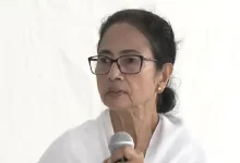 West Bengal Chief Minister Mamata Banerjee, drenched in rain, held a massive protest march in Kolkata over alleged harassment of Bengali-speaking people in BJP-ruled states.