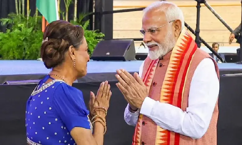 The distance may be over 15,000 km but Trinidad and Tobago resembled more of Bihar as Prime Minister Narendra Modi landed in the tiny Caribbean country on Friday.