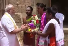 Prime Minister Narendra Modi on Sunday visited the iconic Gangaikonda Cholapuram Temple in Tamil Nadu's Ariyalur district to pay tribute to the legacy of the Chola dynasty.