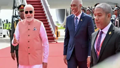 Prime Minister Narendra Modi landed in Male on Friday to a grand reception by Maldivian President Mohamed Muizzu, along with the country's senior cabinet members, including the Foreign Minister, Defence Minister, Finance Minister and the Minister of Homeland Security.
