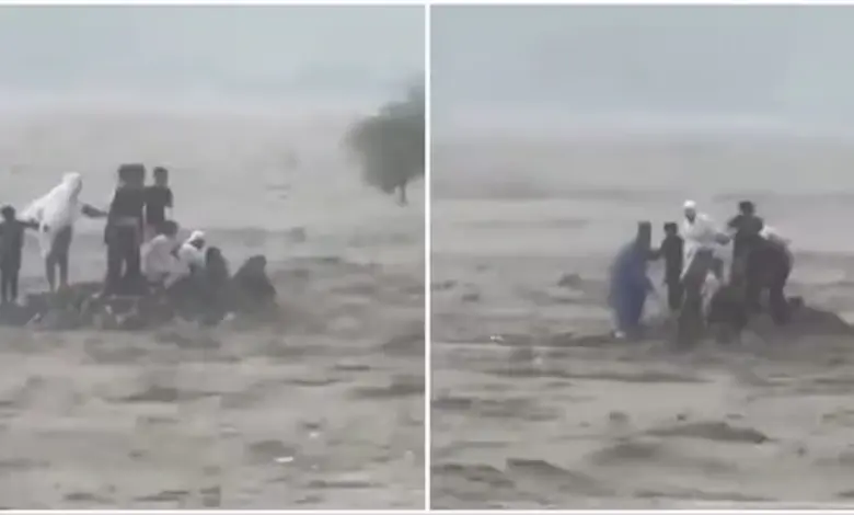 Viral Video : Flash Flood Tragedy Strikes Family Picnic on Pakistan’s Swat River