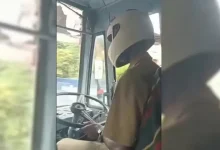 Kerala Bus Driver Dons Helmet Amid Bharat Bandh Chaos