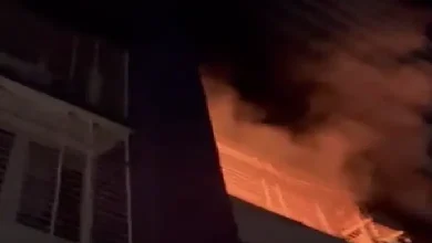 Firefighters rescue family from Surat apartment balcony during early morning blaze; no casualties reported.