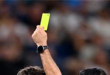 Two Australian Players Yellow Cards Football