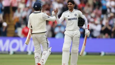Gill's Masterful 161 Powers India to 427/6 Declaration; England Set Mammoth 608-Run Target