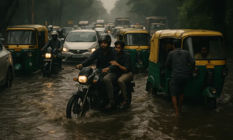 Gujarat Monsoon News: Surat's Palsana Soaked with 3.5 Inches Rain, Red Alert Declared in 6 Districts