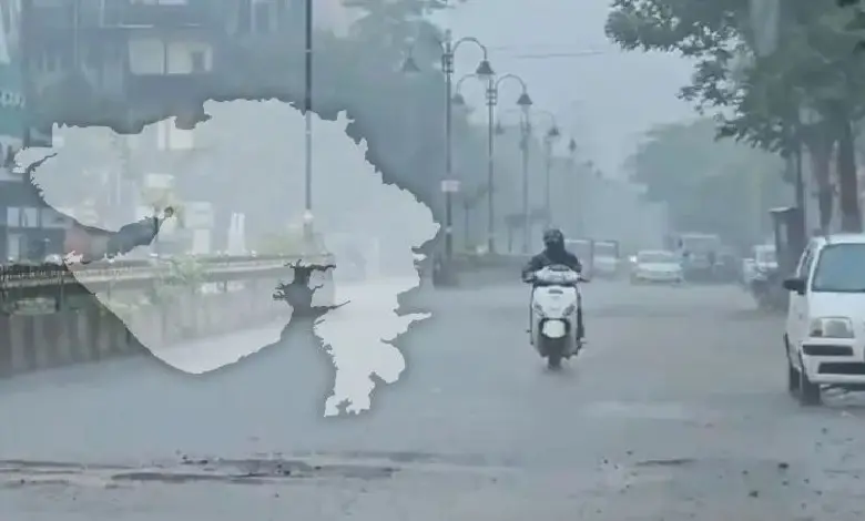 Heavy monsoon rains lash Gujarat; IMD issues red, orange, and yellow alerts across multiple districts.