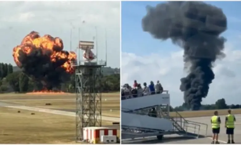 Small Plane Crash at Southend Airport Ignites Fireball, Halts All Flights