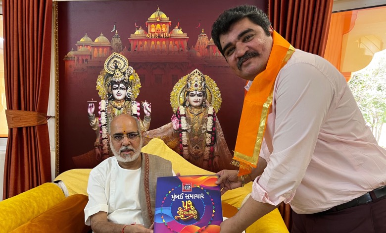 A Unique Initiative by Mumbai Samachar The First-Ever Bhasha-Bhagavat with Blessings from revered spiritual leader Rameshbhai Ojha