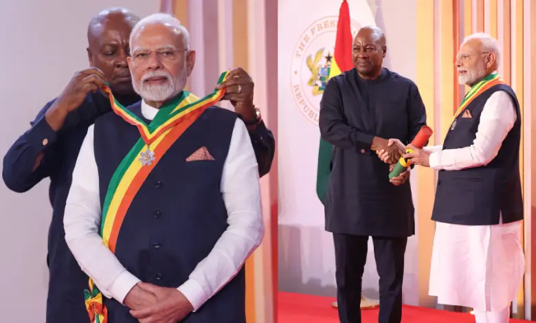 PM Modi Awarded Ghana's Top Honour, Signals Stronger India-Ghana Ties During Historic Visit