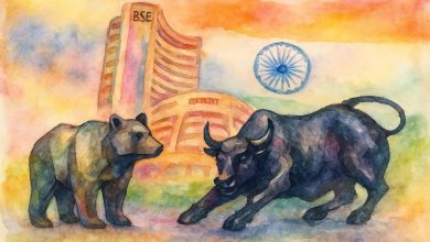 Sensex, Nifty Slide as IT Stocks Falter Ahead of TCS Earnings, US Tariff Talks Loom