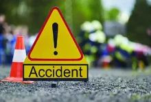Rescue operation after car plunges into Narmada canal in Vadodara, killing two and injuring two due to speeding accident.