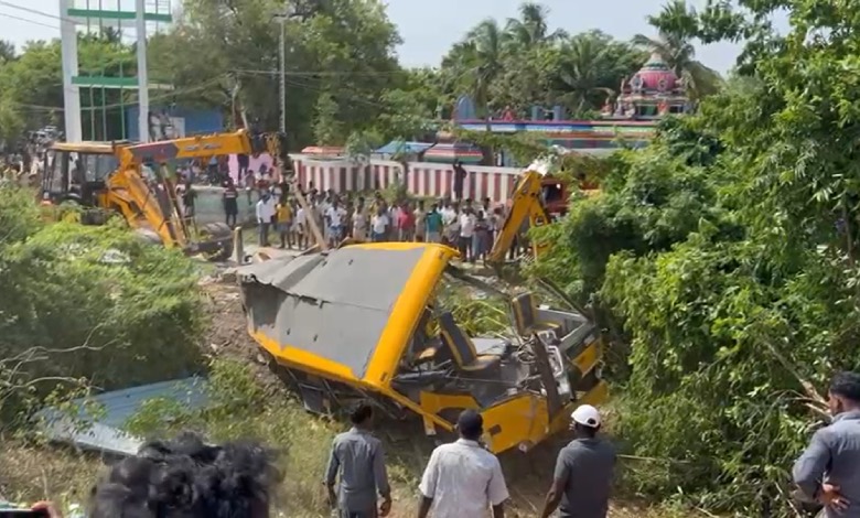Tamil Nadu School Van Tragedy: 3 Students Killed in Train Collision