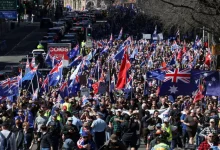 Thousands of Australians joined anti-immigration rallies across the country on Sunday, with promotional material for the demonstrations singling out Indian migrants.