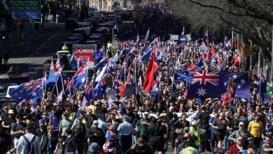 Thousands of Australians joined anti-immigration rallies across the country on Sunday, with promotional material for the demonstrations singling out Indian migrants.
