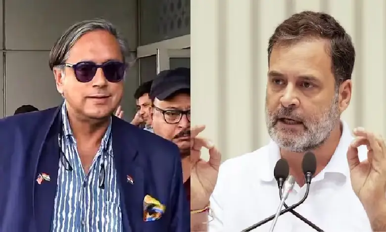 Congress MP Shashi Tharoor on Saturday distanced himself from Rahul Gandhi's endorsement of US President Donald Trump's "dead economy" jibe at India.