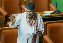 Karnataka Deputy Chief Minister DK Shivakumar triggered a stir in the Assembly when he invoked an RSS song.
