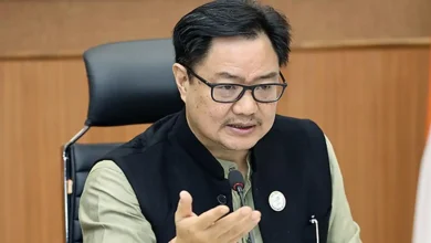 : Union Minister Kiren Rijiju on Monday hit out at Sayeda Hameed, a former Planning Commission member under the Manmohan Singh government, for supporting Bangladeshis in India, calling her remarks misleading.