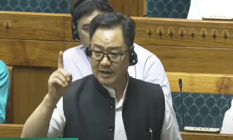A day after Bihar's Minta Devi - the face of INDIA bloc's Tuesday's protest against 'vote chori' fumed at them for T-shirts featuring her - Union Minister Kiren Rijiju on Wednesday.