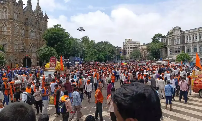 Maratha Quota Protests Escalate in Mumbai as Jarange-Patil Leads Hunger Strike